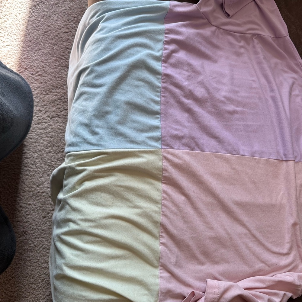 Color Block Pastel Shirt